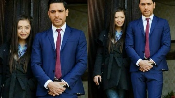 Неслихан Атагюль горда стоять рядом с красиво одетым Кадиром Догулу смотреть онлайн